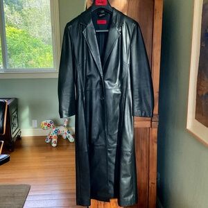 Hugo Boss Leather Coat